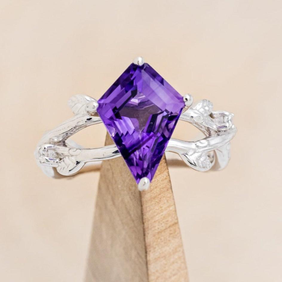 "ARTEMIS ON THE VINE" - BRANCH-STYLE ENGAGEMENT RING WITH DIAMOND ACCENTS - MOUNTING ONLY - SELECT YOUR OWN STONE-1