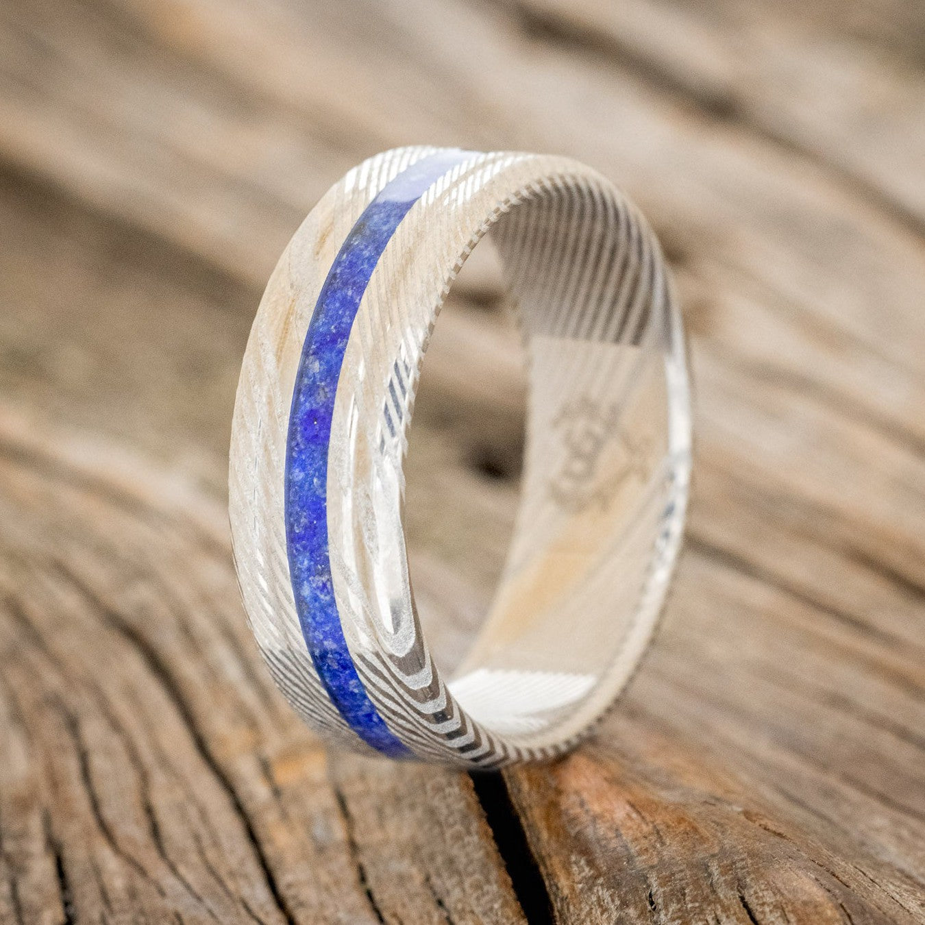 "AUSTIN" - LAPIS LAZULI WEDDING RING-1