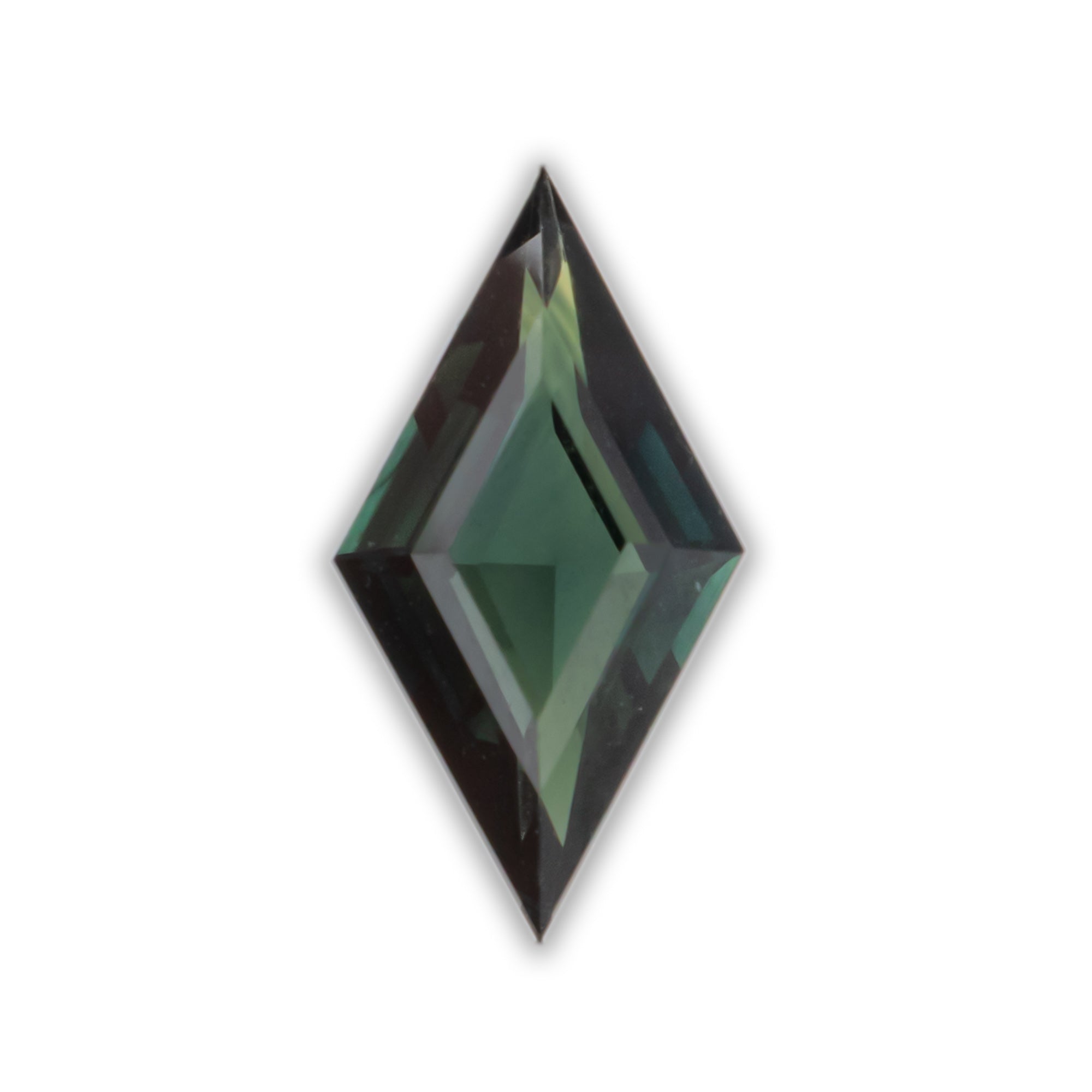 1.07ct 11.16x5.99x2.92mm Lozenge Step Cut Green Australian Sapphire