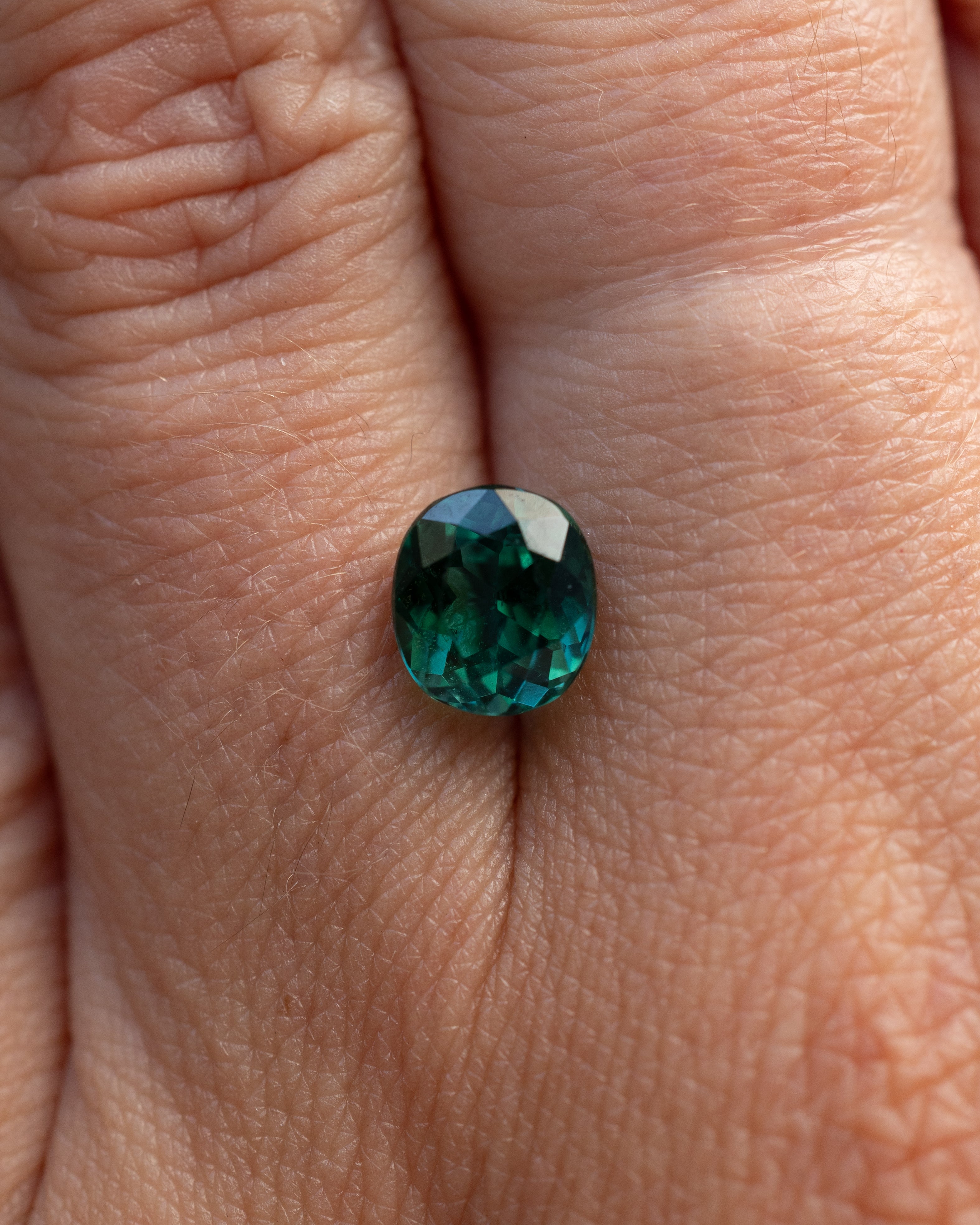 1.39ct 7.1x6.3mm CUSHION BRILLIANT CUT GREEN TOURMALINE-Staghead Designs