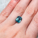 "AYANNA" - EMERALD CUT TEAL MONTANA SAPPHIRE-8