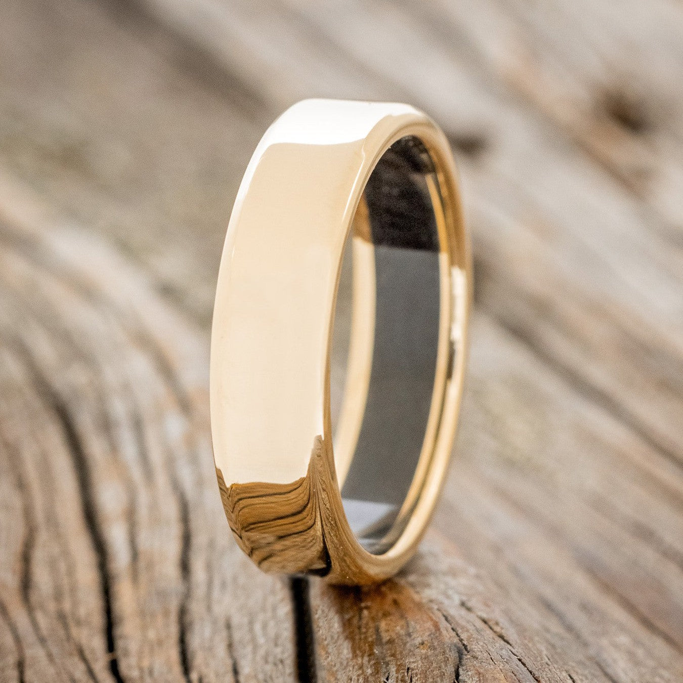 BLACK ONYX LINED WEDDING BAND-1