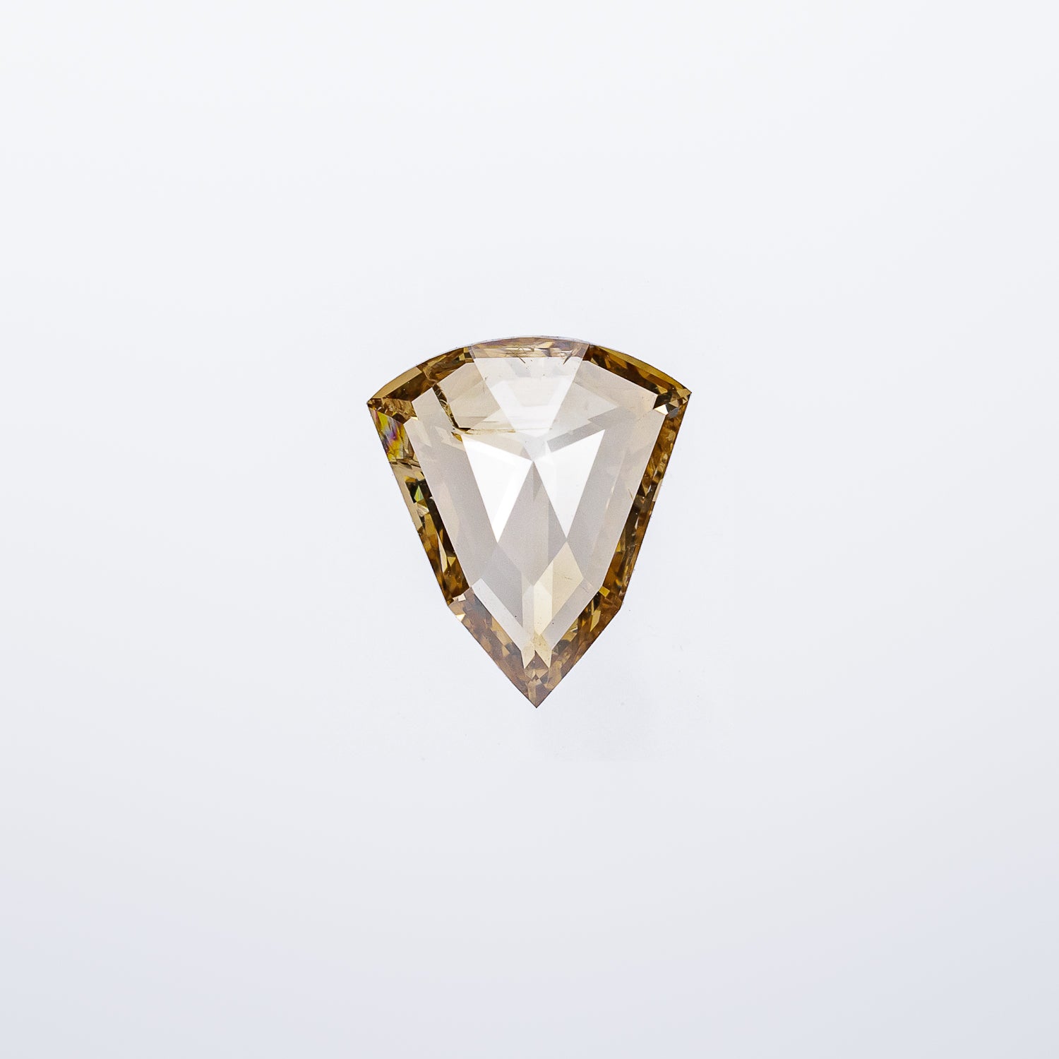 "BOTTEGA" - SHIELD PORTRAIT CUT CHAMPAGNE DIAMOND-1