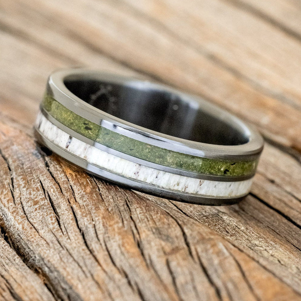 "DYAD" - MOSS & ANTLER WEDDING BAND-20