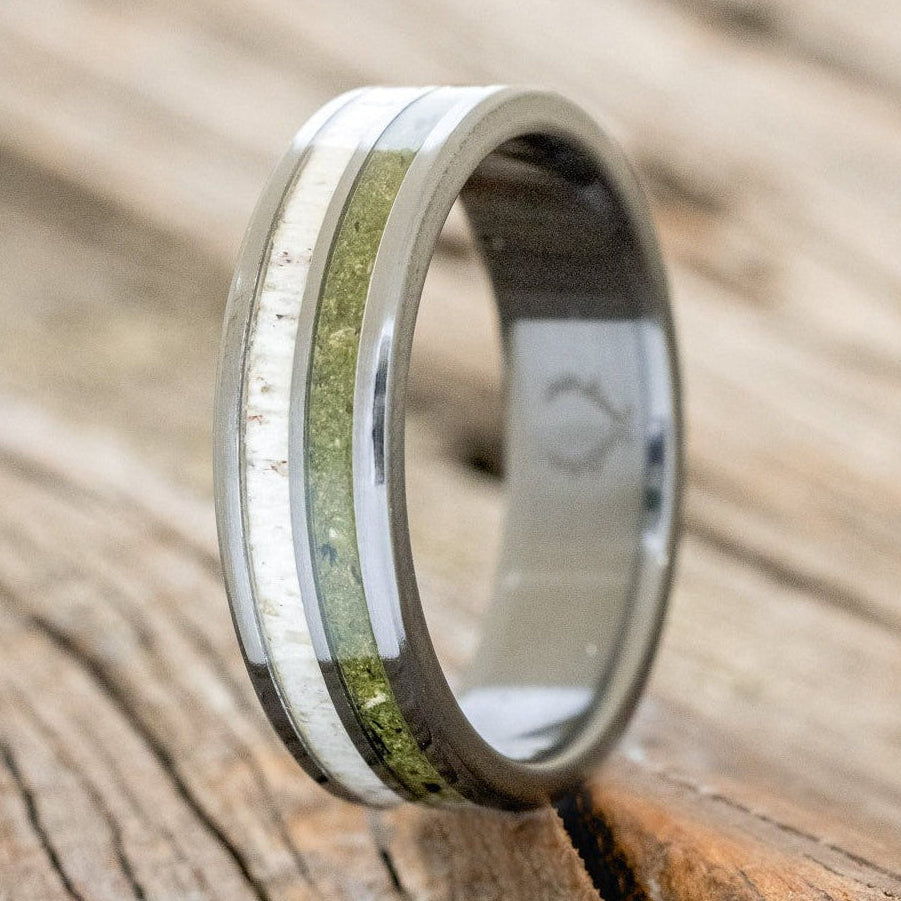 "DYAD" - MOSS & ANTLER WEDDING BAND-19
