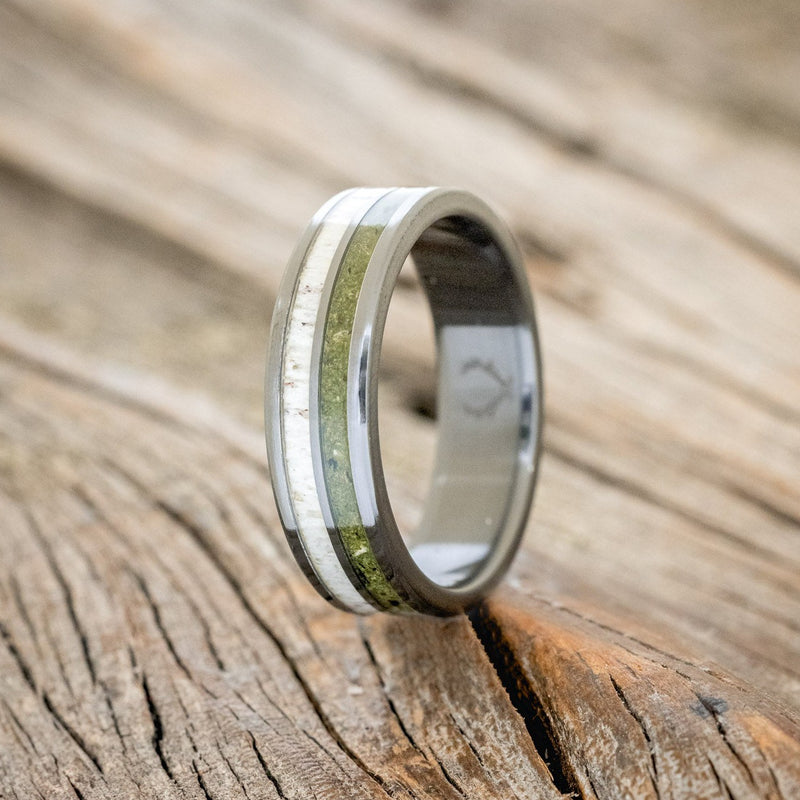 "DYAD" - MOSS & ANTLER WEDDING BAND-19