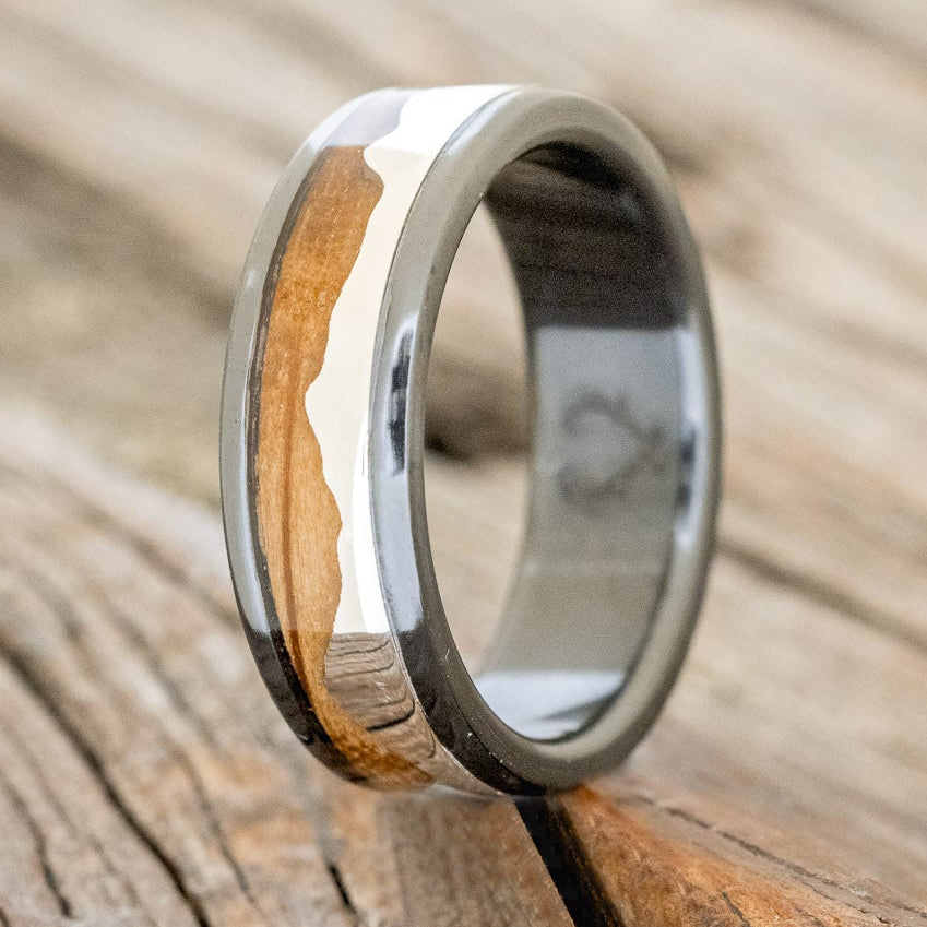 "HELIOS" - SILVER MOUNTAIN RANGE WEDDING BAND-Staghead Designs
