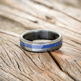 "VERTIGO" - LAPIS LAZULI WEDDING BAND-6