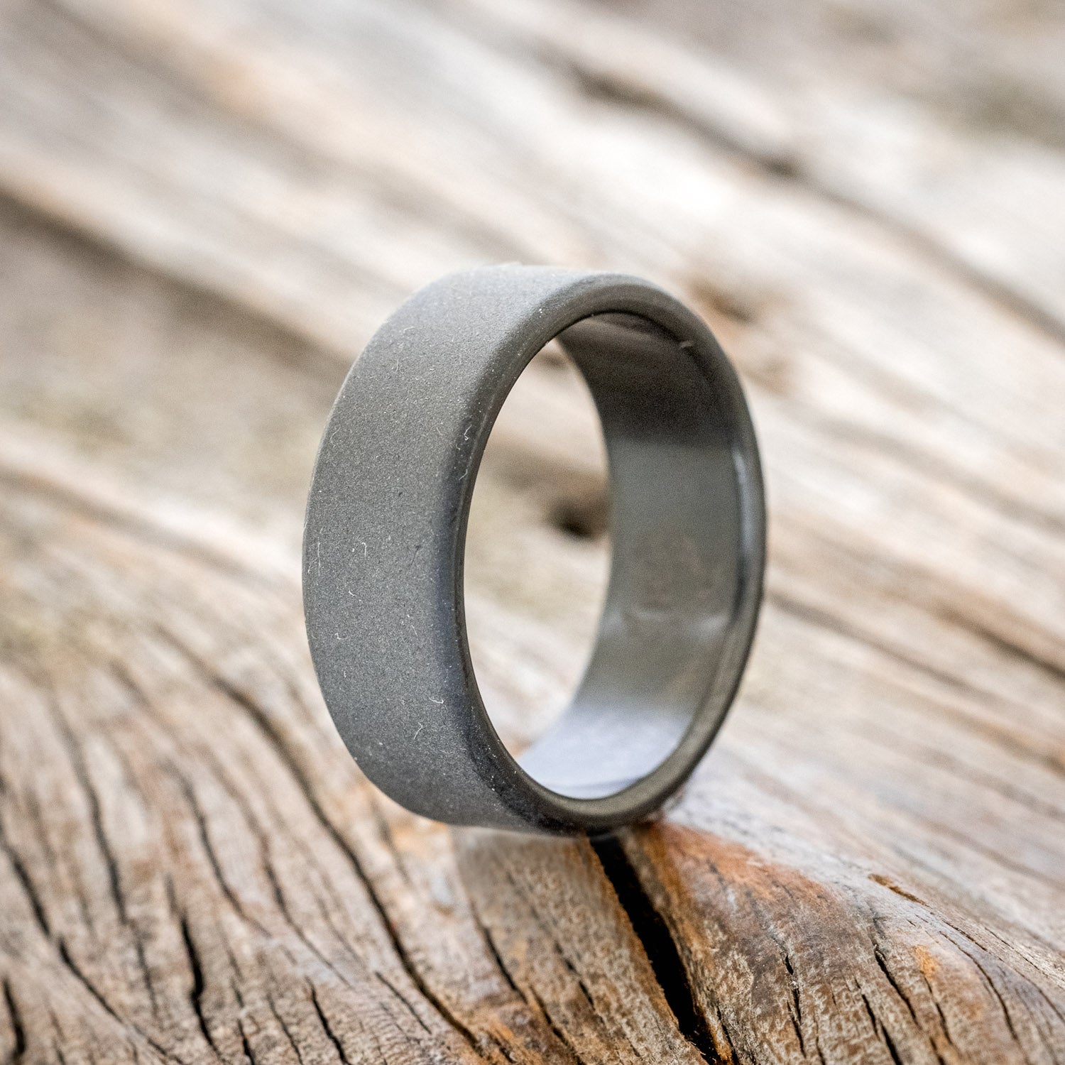 SOLID METAL SANDBLASTED WEDDING BAND-6