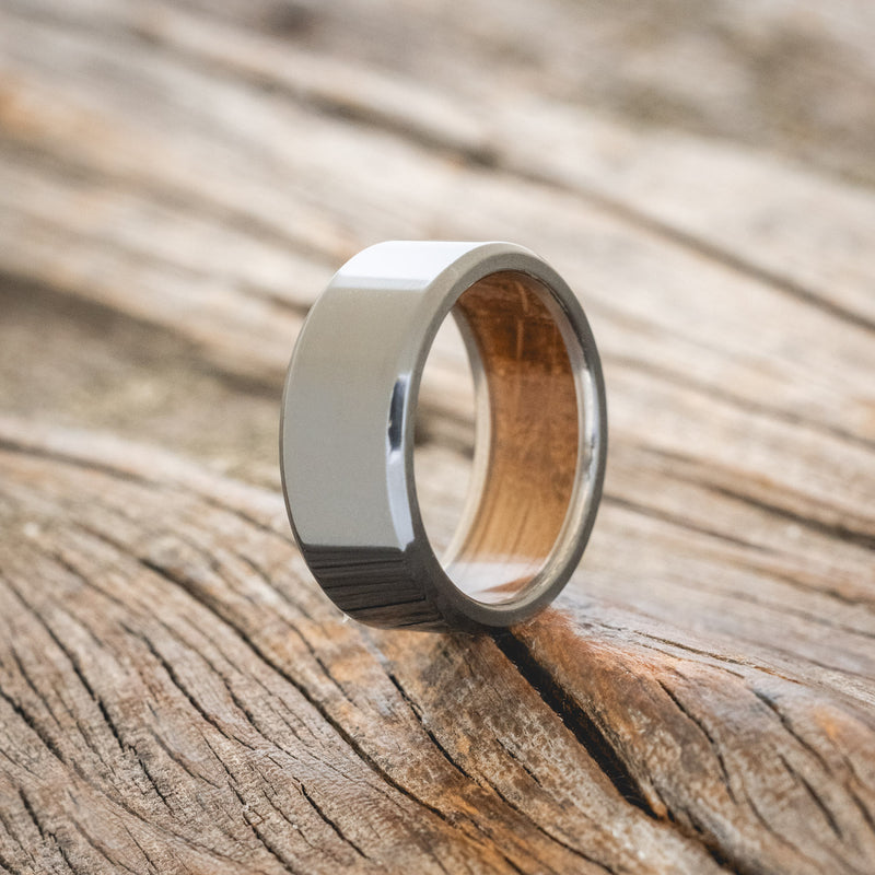 LINED WEDDING BAND WITH A CUSTOM FINISH-Staghead Designs