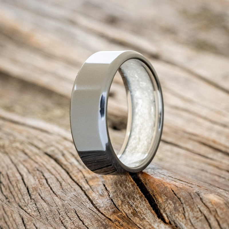 LINED WEDDING BAND WITH A CUSTOM FINISH-Staghead Designs