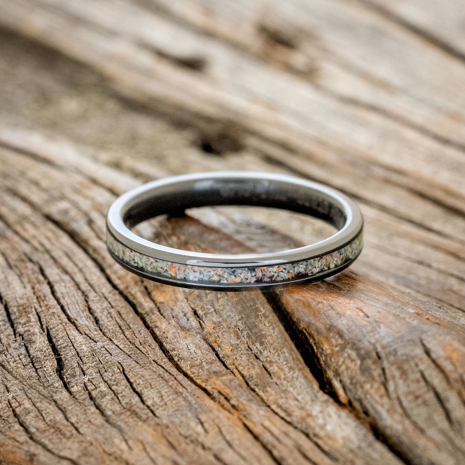 "ETERNA" - FIRE & ICE OPAL STACKING BAND-6