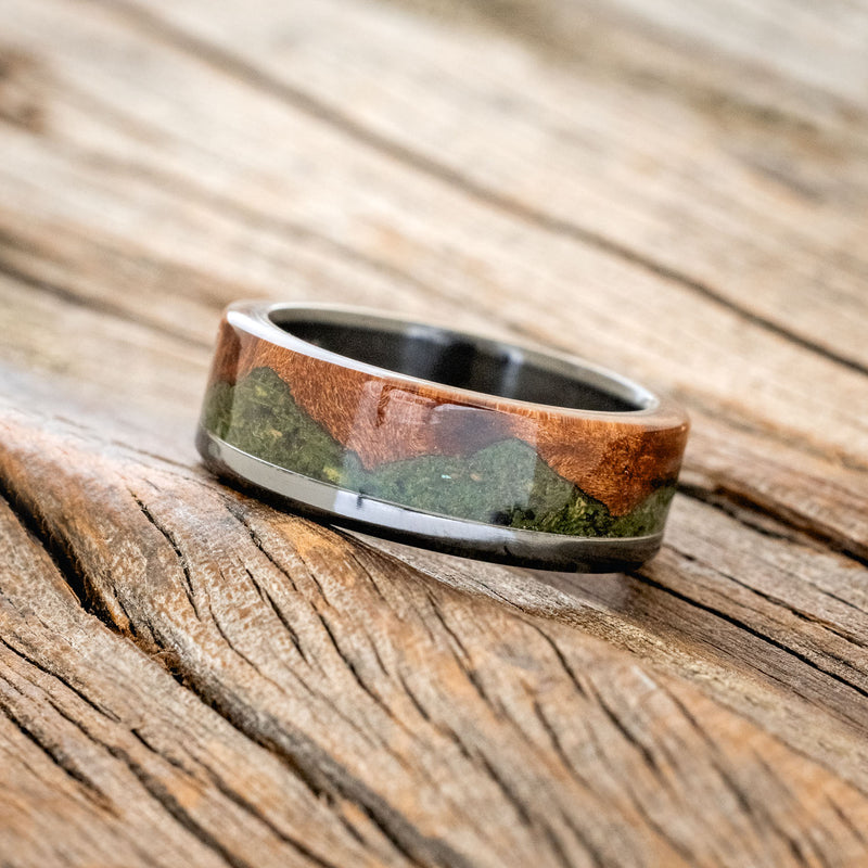 "EZRA" - REDWOOD & MOSS WEDDING RING-5