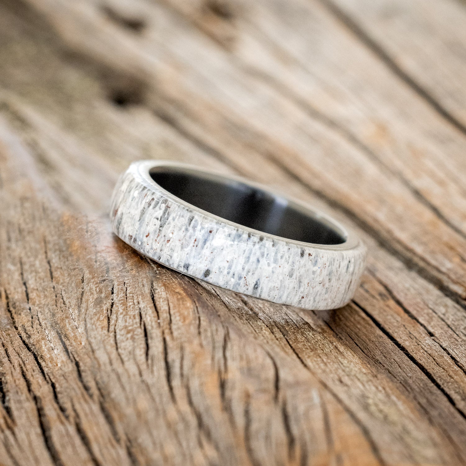 "HAVEN" - ANTLER WEDDING BAND-5