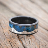 "HELIOS" - PATINA COPPER WEDDING BAND FEATURING THE HIMALAYAS MOUNTAIN RANGE-Staghead Designs