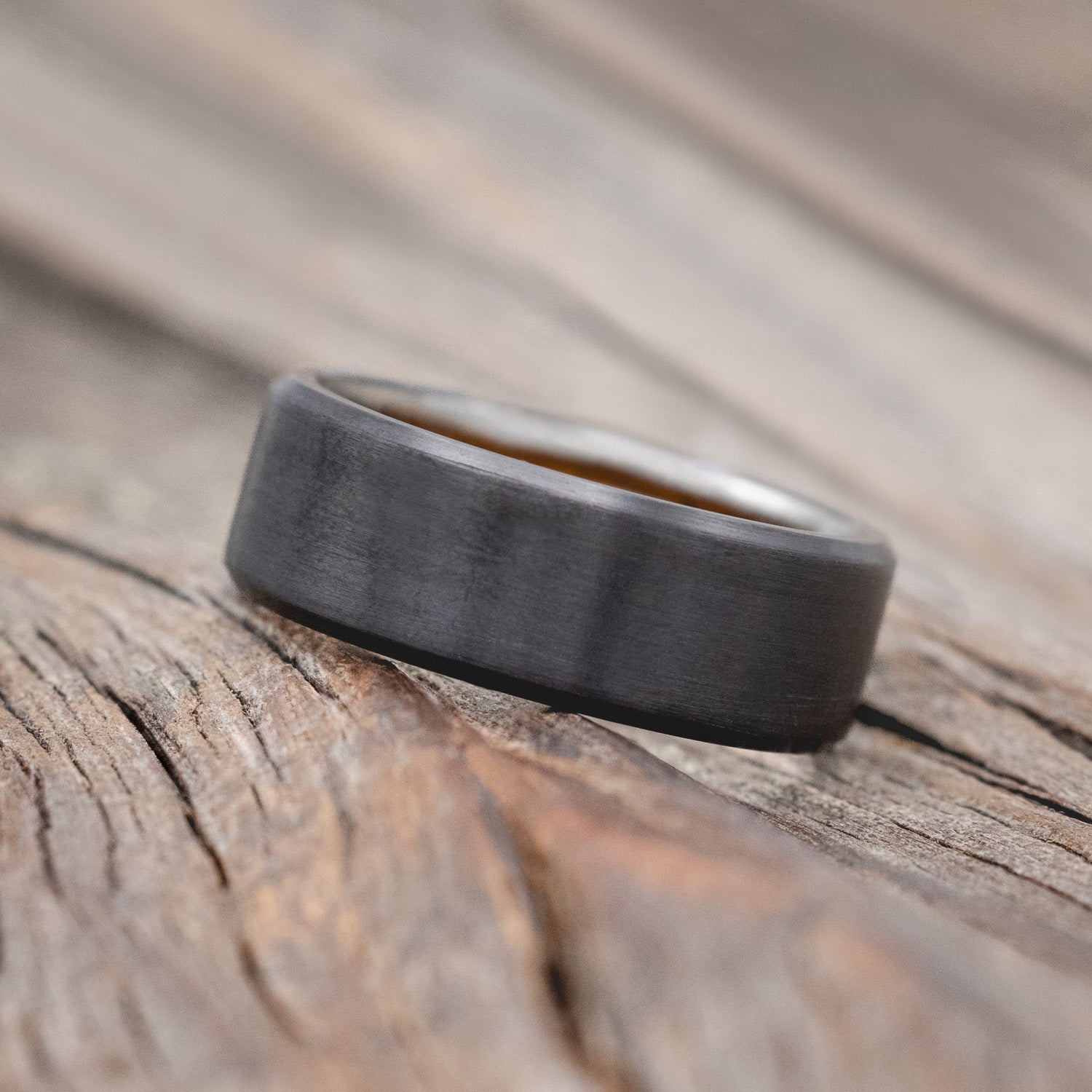 LINED WEDDING BAND WITH A CUSTOM FINISH-Staghead Designs