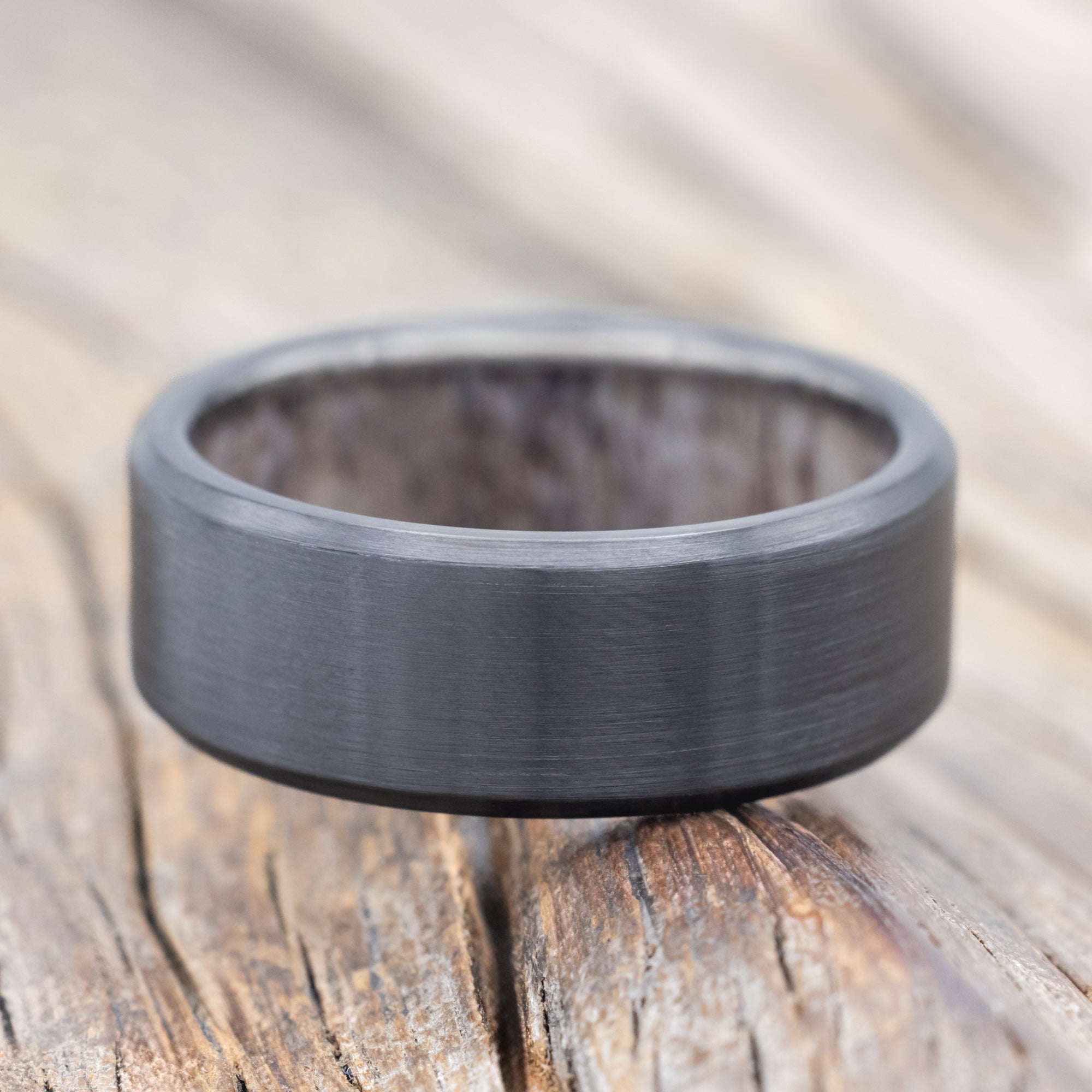 LINED WEDDING BAND WITH A CUSTOM FINISH-Staghead Designs