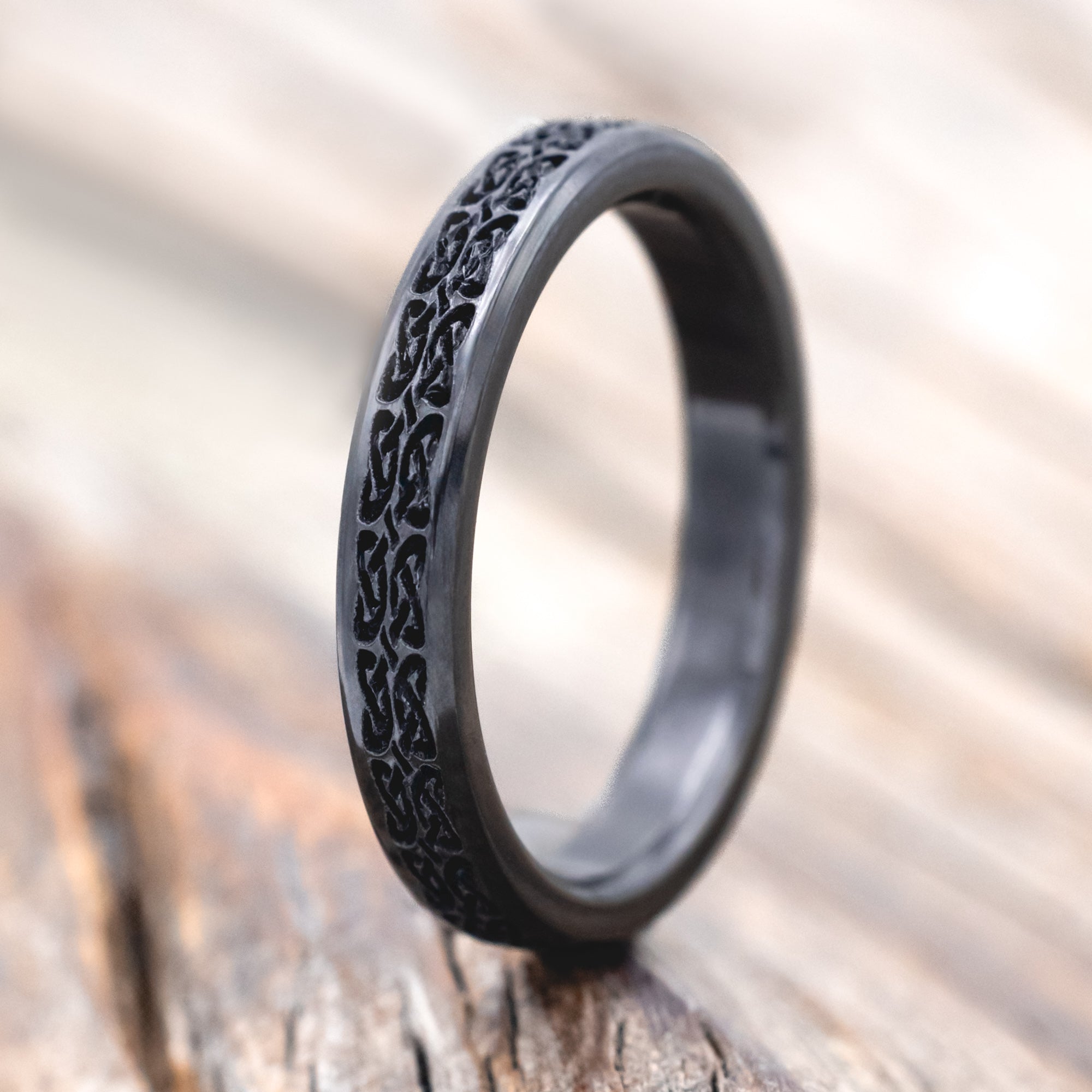 CELTIC LOVE KNOT WEDDING BAND-Staghead Designs