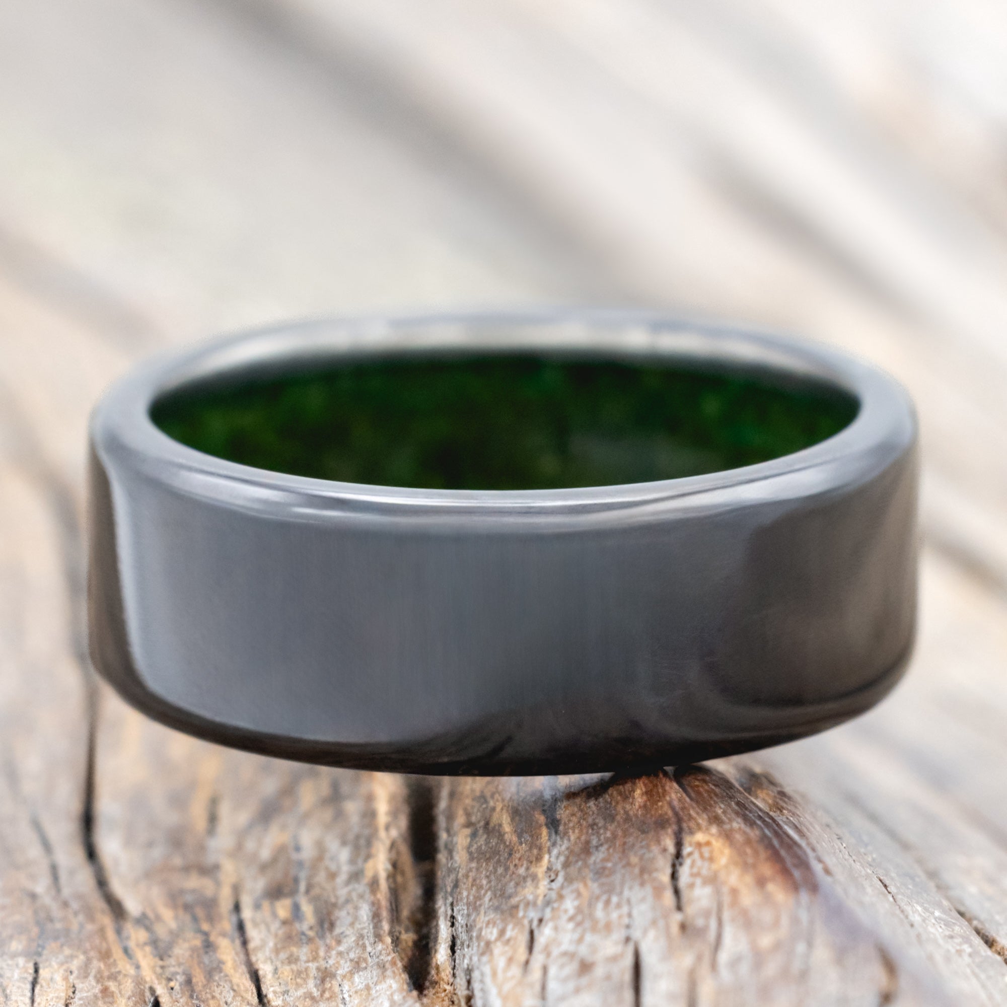 MOSS LINED WEDDING BAND-Staghead Designs