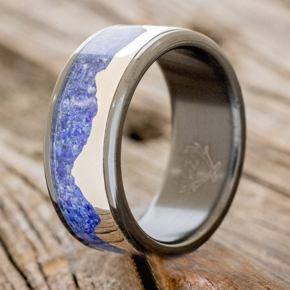 "HELIOS" - SILVER MOUNTAIN RANGE WEDDING BAND-Staghead Designs