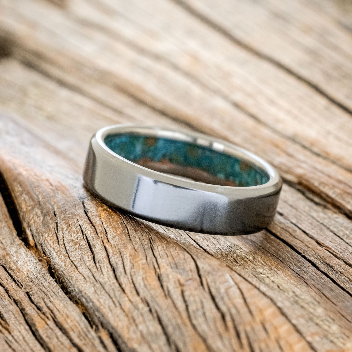 PATINA COPPER LINED WEDDING BAND-8