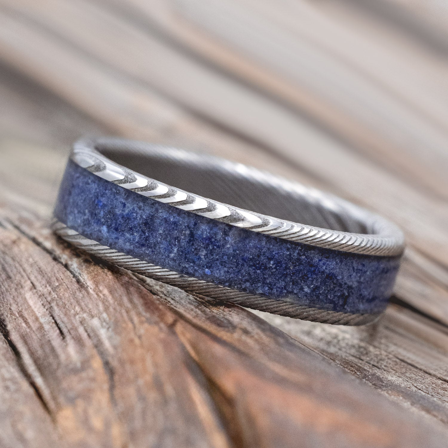 "ETERNA" - LAPIS LAZULI STACKING BAND-Staghead Designs