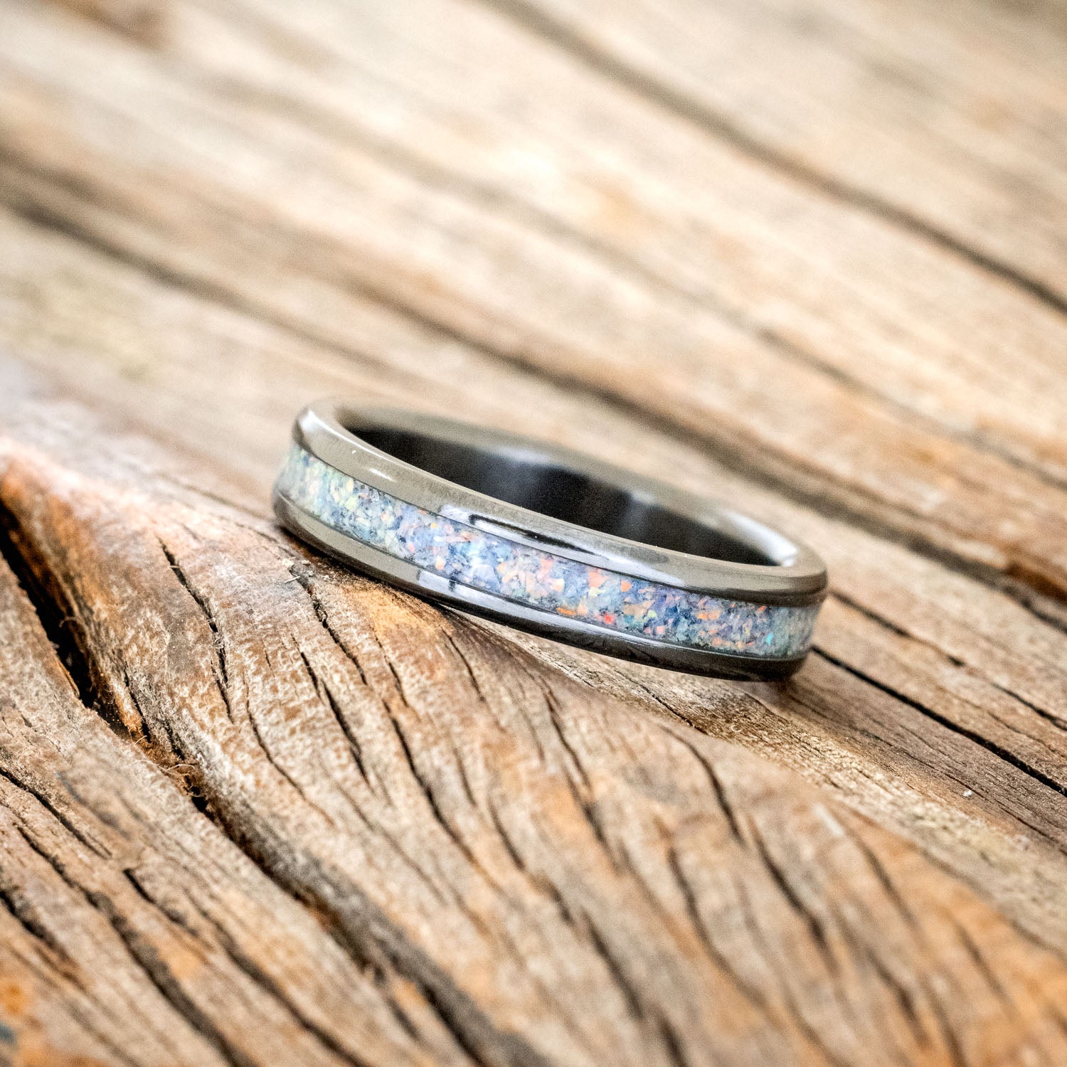 "PERENNA" - COTTON CANDY OPAL STACKING BAND-5