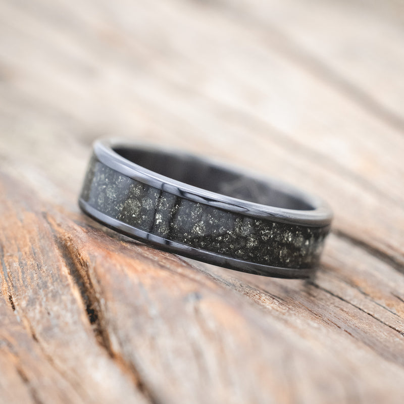 "RAINIER" - PYRITE WEDDING RING-Staghead Designs