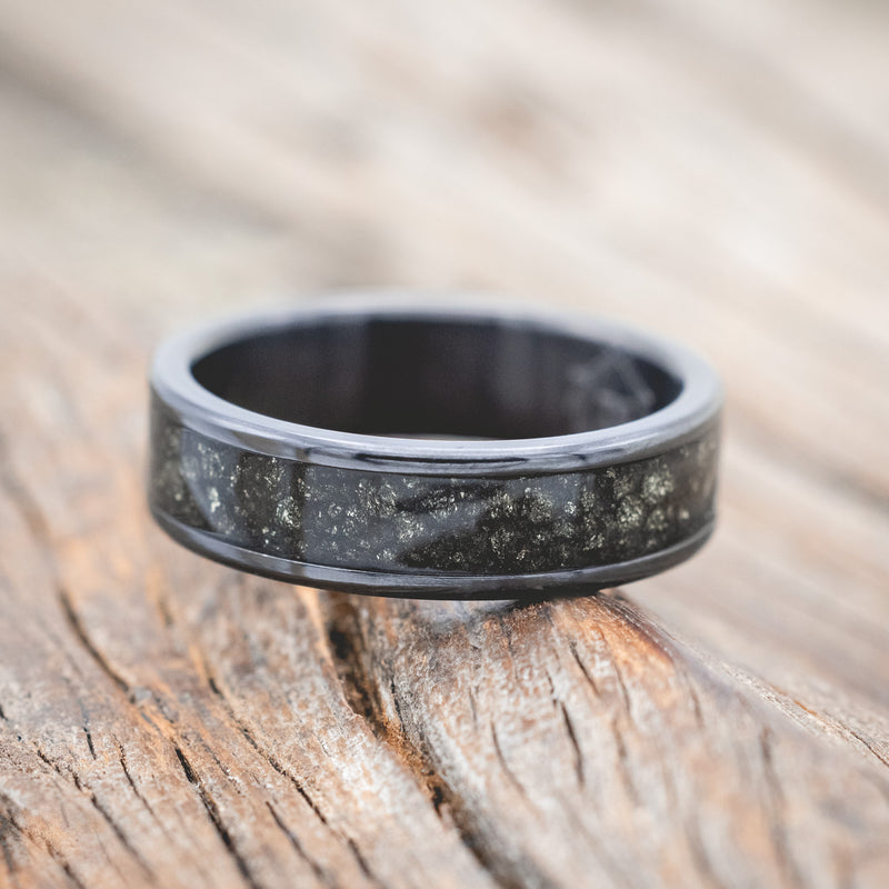 "RAINIER" - PYRITE WEDDING RING-Staghead Designs