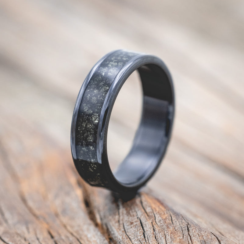 "RAINIER" - PYRITE WEDDING RING-Staghead Designs