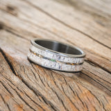 "RAINIER" - ELK ANTLER & CAMO WEDDING BAND - READY TO SHIP-8