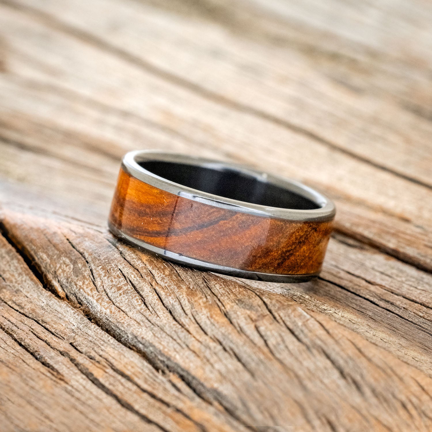 "RAINIER" - IRONWOOD WEDDING BAND-8