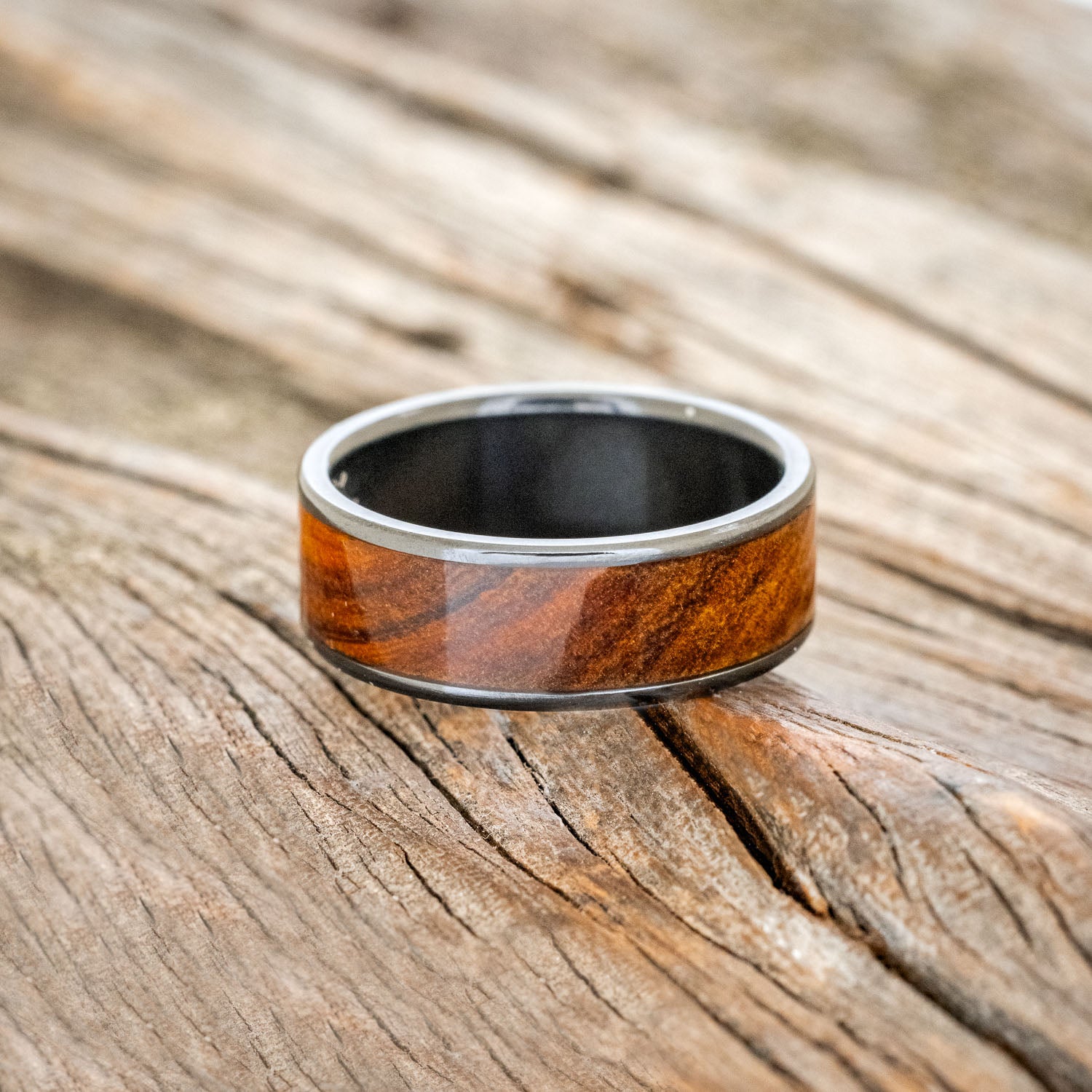 "RAINIER" - IRONWOOD WEDDING BAND-9