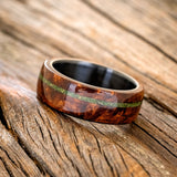 CUSTOM INVOICE FOR ORDER # 86750 - "REMMY" - REDWOOD & MOSS WEDDING RING-8