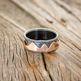 "REVOLUTION" - 14K GOLD MOUNTAIN SPINNER WEDDING RING