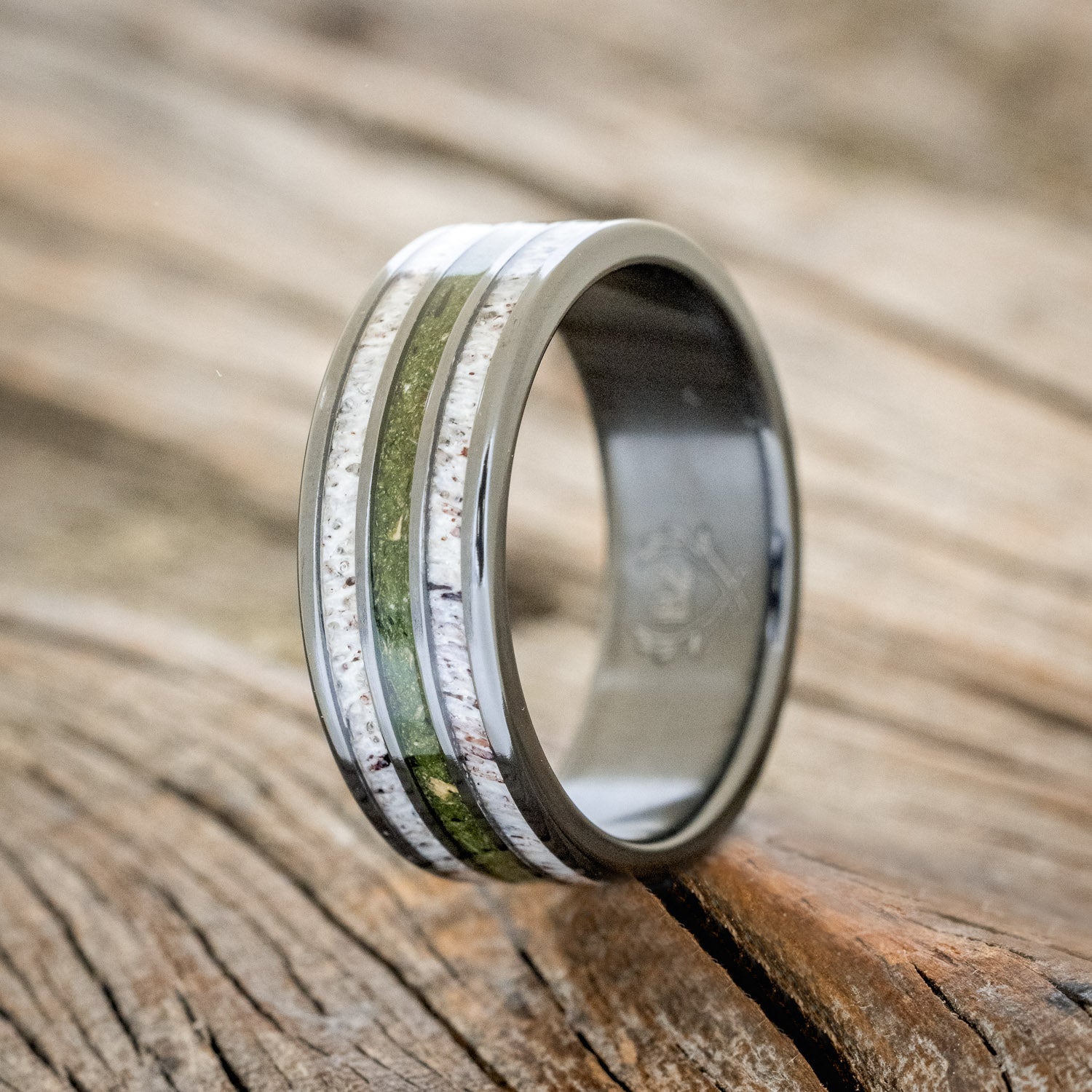 "RIO" - MOSS & ANTLER WEDDING BAND-4