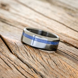 "VERTIGO" - LAPIS LAZULI WEDDING BAND