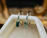 BAGUETTE MOSS AGATE HUGGIES EARRINGS IN 14K GOLD-BaguetteMossAgateHuggies-8