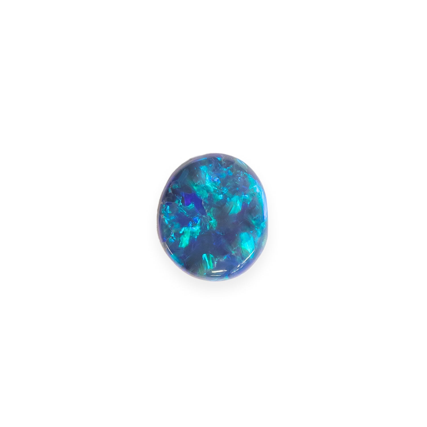 "CALLIOPE" - OVAL LIGHTNING RIDGE BLACK OPAL-1