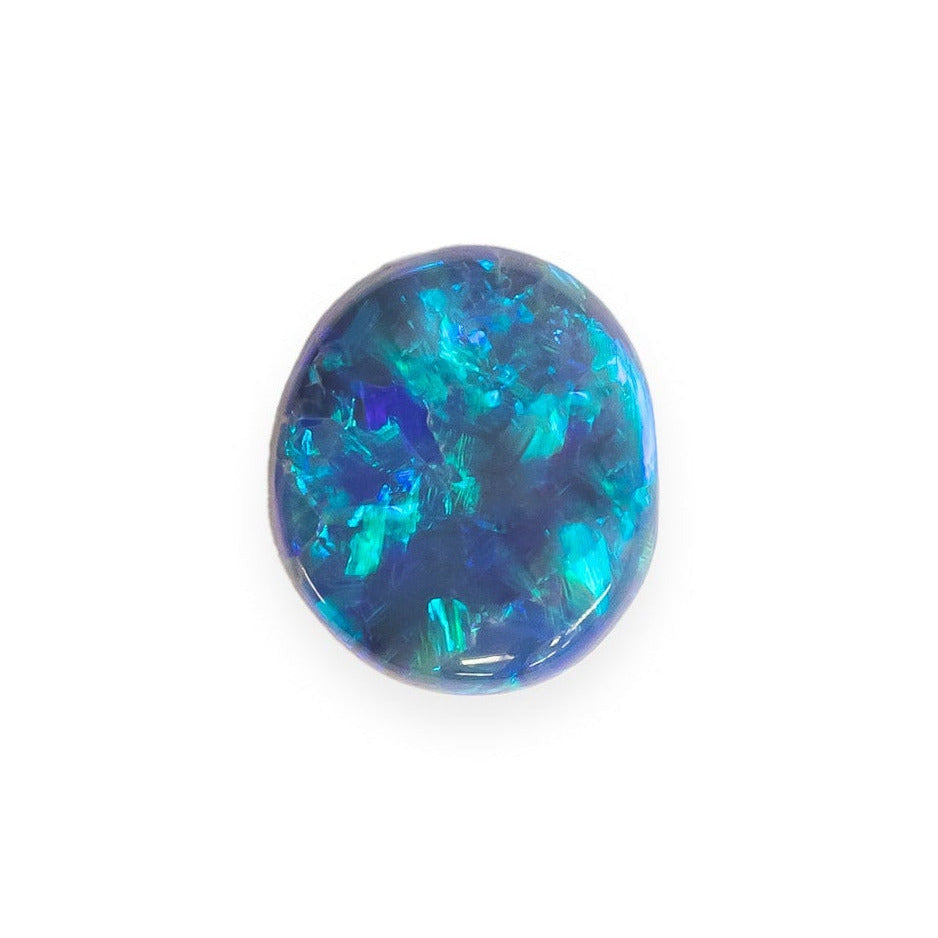 "CALLIOPE" - OVAL LIGHTNING RIDGE BLACK OPAL-1