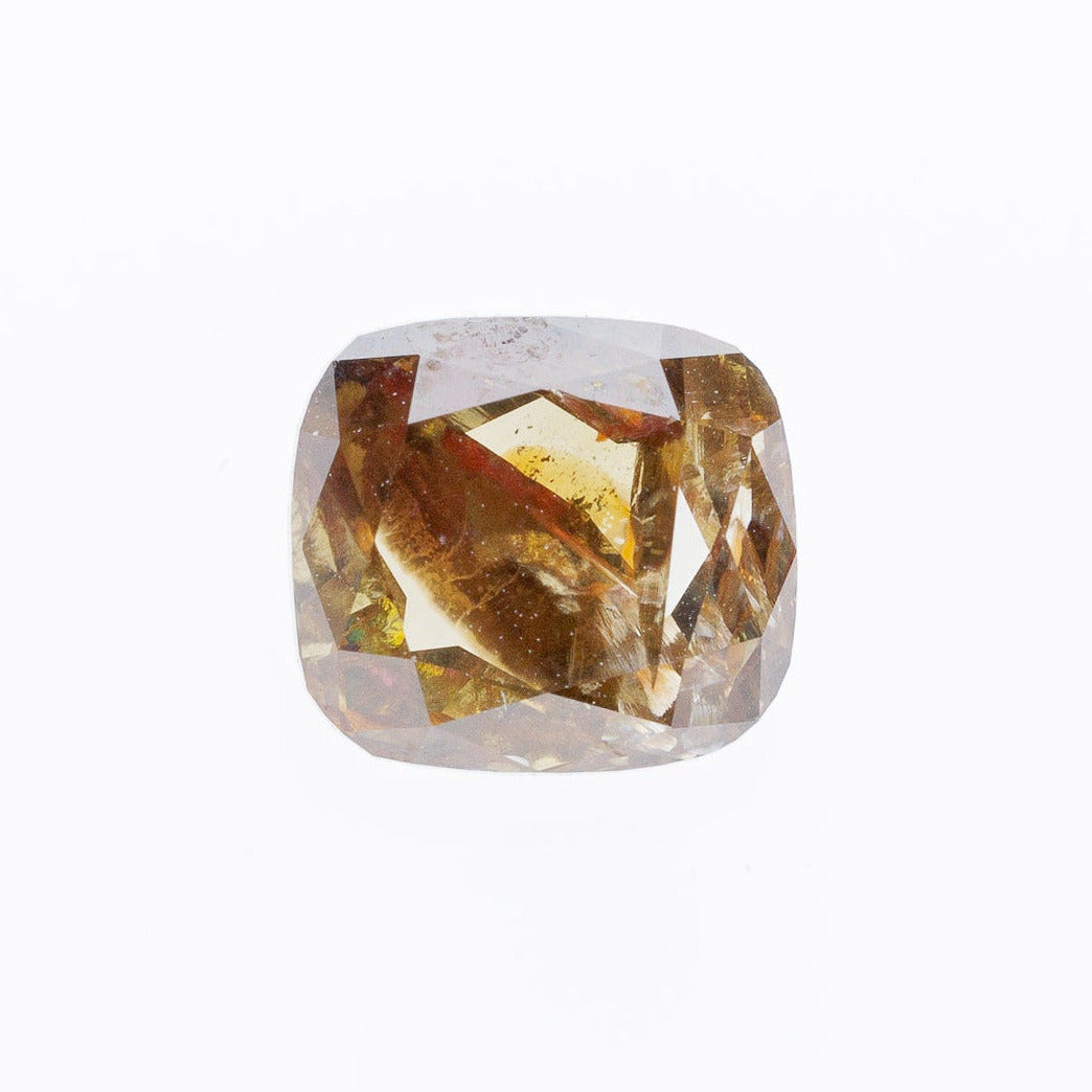 "CATTIER" - CUSHION CUT CHAMPAGNE DIAMOND-1