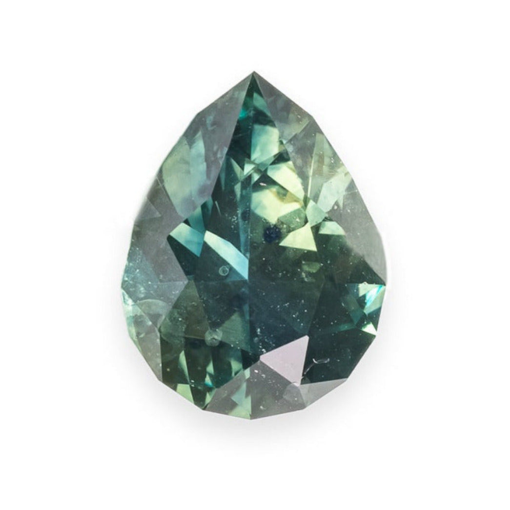 "CEDAR" - PEAR CUT BI-COLOR MONTANA SAPPHIRE-1