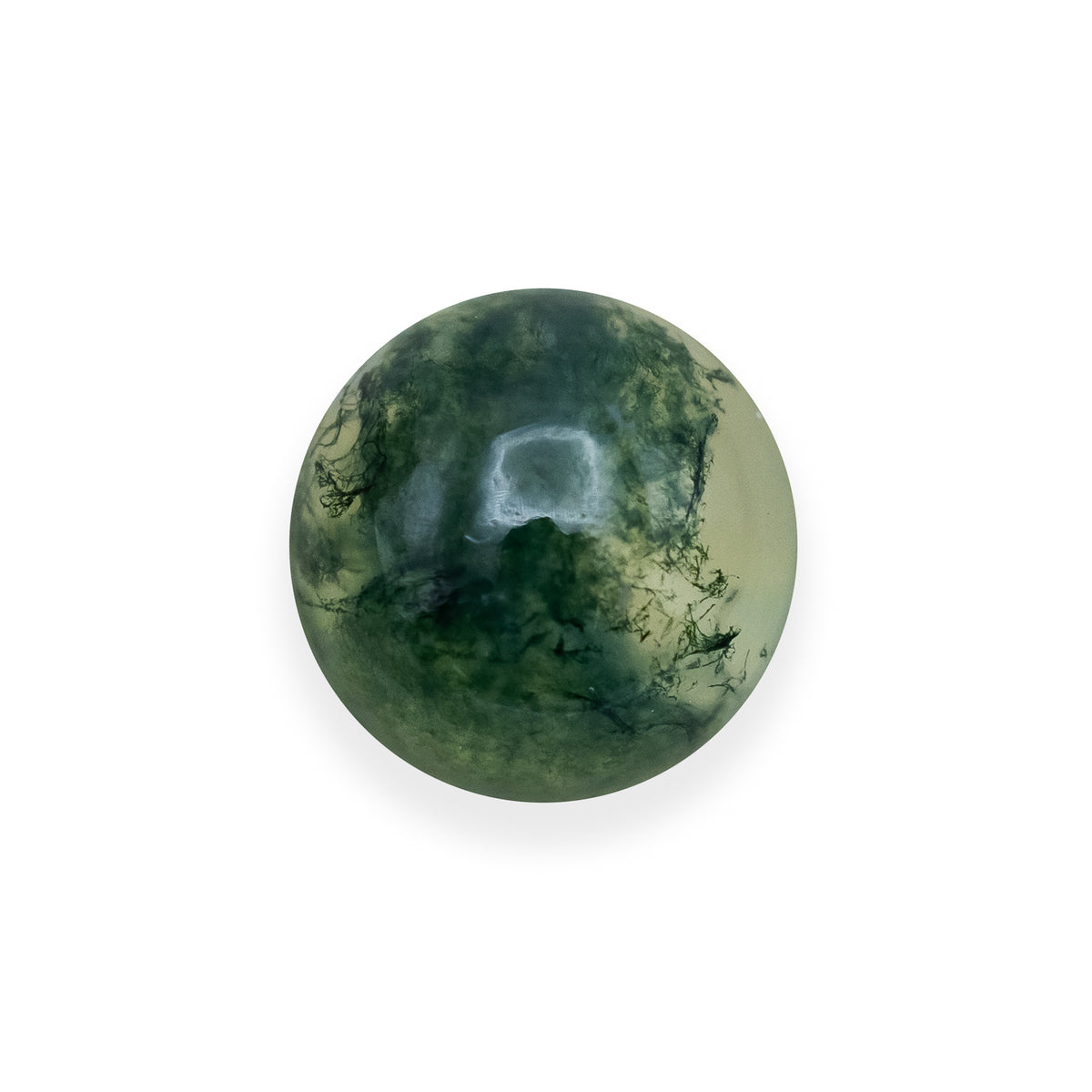 Cabochon Cut Moss Agate-Staghead Designs