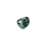 "DEMETRA" - PEAR TEAL GREEN BI-COLOR MADAGASCAR SAPPHIRE-2