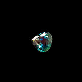 "DEMETRA" - PEAR TEAL GREEN BI-COLOR MADAGASCAR SAPPHIRE-5