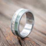 "DYAD" - ANTLER & FISHING LINE WEDDING BAND-Staghead Designs