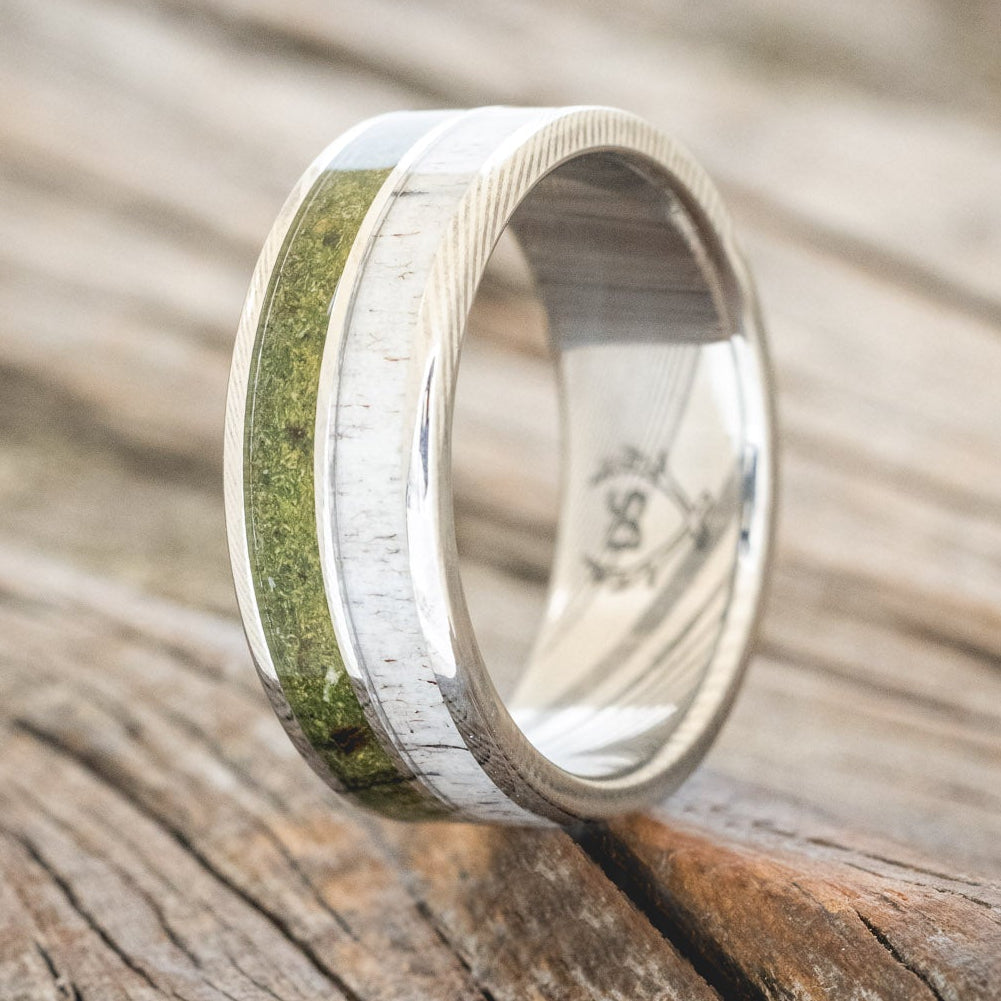 "DYAD" - MOSS & ANTLER WEDDING BAND-13