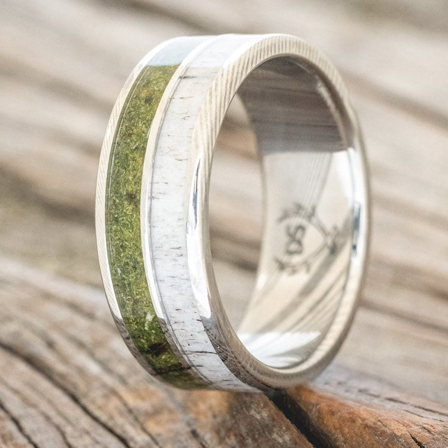 "DYAD" - MOSS & ANTLER WEDDING BAND-13