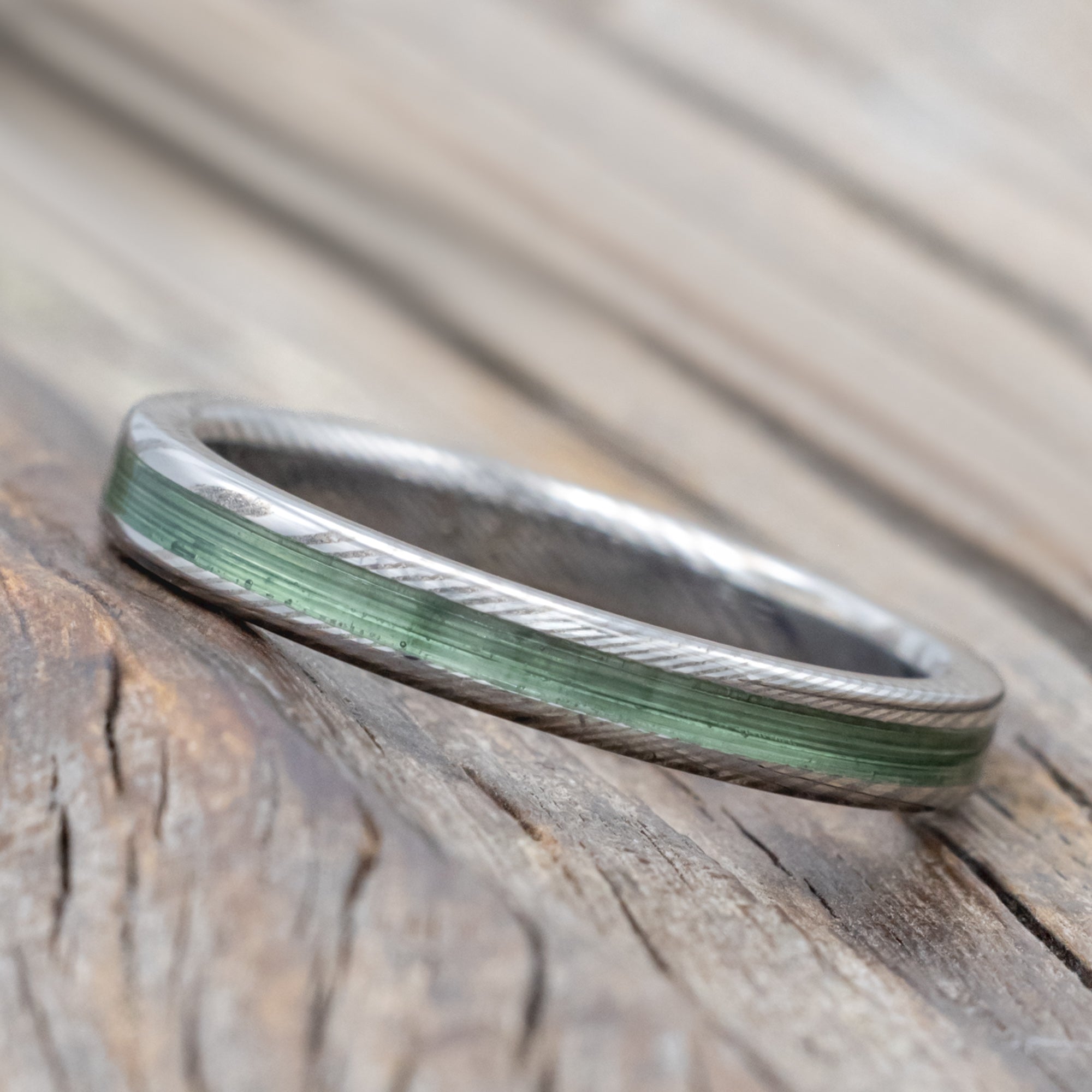 "Eterna" - Fishing Line Stacking Band-Staghead Designs