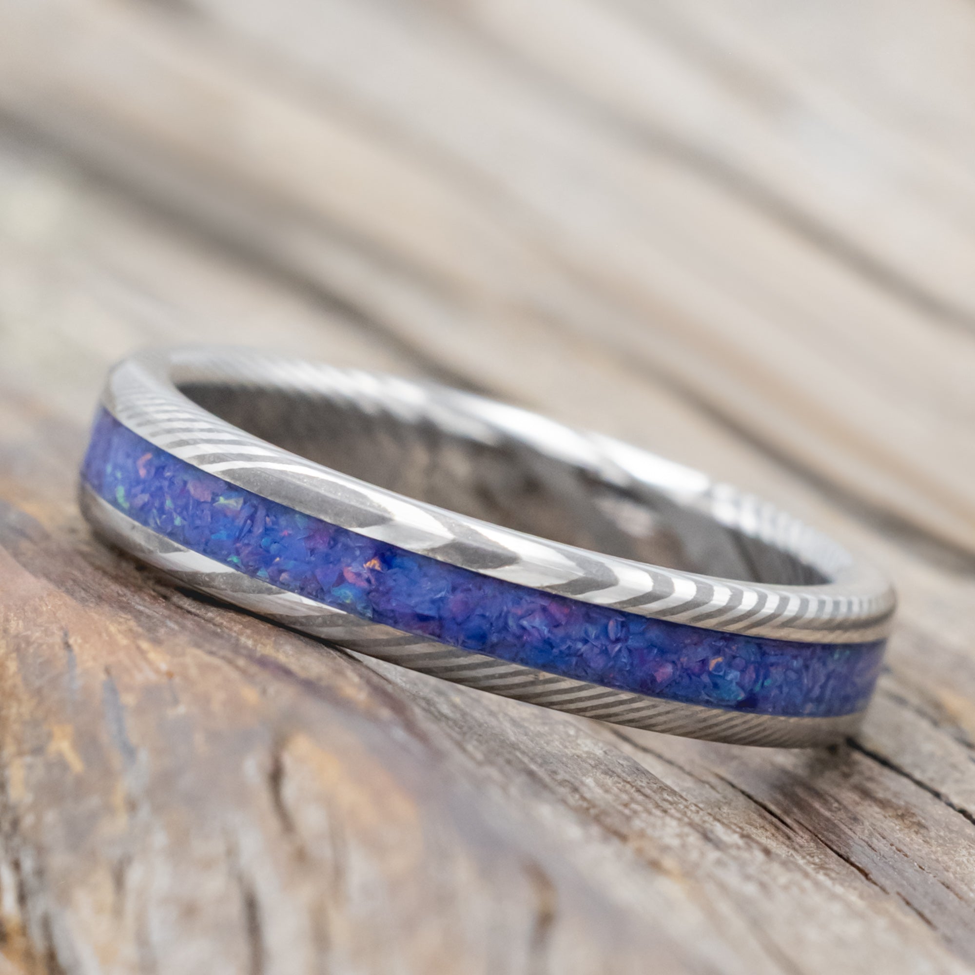 "Eterna" - Starburst Opal Stacking Band